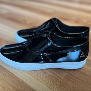 Huf Dylan Rieder patent leather slip on